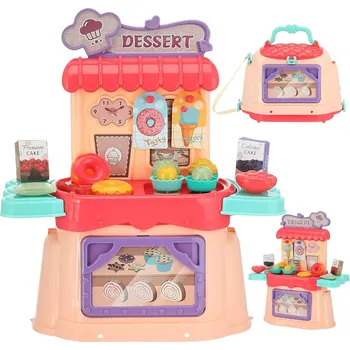 Dětské zboží Woopie cukrárna a zmrzlinárna 3v1 přenosná sada 25 dílů