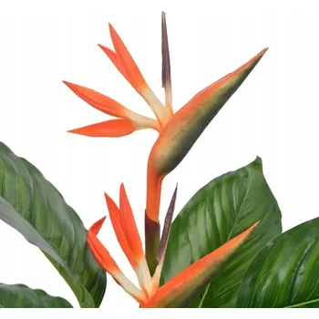 umělá květina Umělá strelície s květináčem vidaXL červená