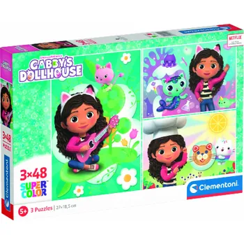 Dětské zboží Clementoni - Puzzle 3x48 Gábinin kouzelný domek 2