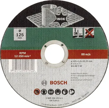 Bosch Accessories WA 60 T BF 2609256321 řezný kotouč rovný 115 mm 1 ks nerezová ocel, kov