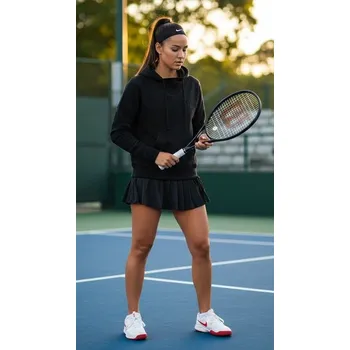 Dámská mikina dámská mikina WILSON - BLACK - XL (Wilson Cotton Hoodie Womens)