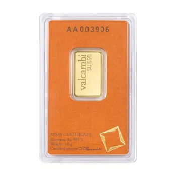 Valcambi Zlatý slitek 10 g