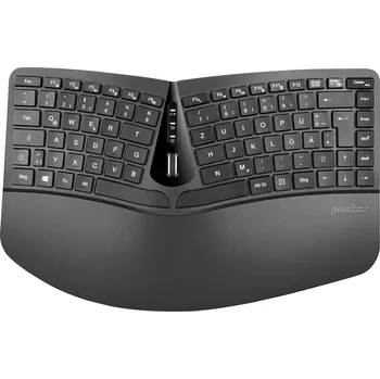 Klávesnice Perixx Ergonomisch bezdrátový sada klávesnice a myše ergonomická německá, QWERTZ černá
