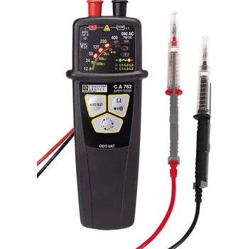 Multimetr Chauvin Arnoux C.A 762 IP2X dvoupólová zkoušečka napětí, CAT IV 600 V, LED, akustika