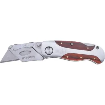 Pracovní nůž Bezpečnostní nůž zatahovací skládací; užitkový 28.0mm rovná čepel Bessey