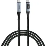 Verbatim USB-C / USB-C kabel 1,2 m 100 W s displejem černý