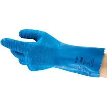 Pracovní rukavice Ansell Rukavice Ano Modrá EN 374:2003, EN 388:2003, EN 407:2004 Bavlna Ano Ano Ano Latex Ne 8 AlphaTec 62-401
