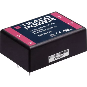 Měnič napětí TracoPower TMF 20112 AC/DC zdroj do DPS 12 V/DC 1.66 A 20 W