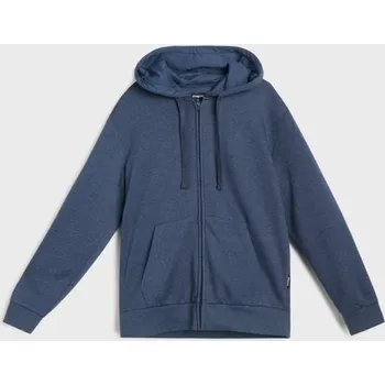 Pánská mikina Sinsay - Základní rozepínací mikina s kapucí a kapsami - námořnická modrá - 2328O-59M - 2328O-59M-3XL