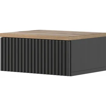 Noční stolek Noční stolek A.D Home černý matný závěsný 1 šuplík