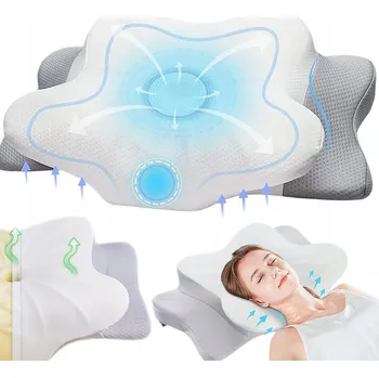 Polštář ORTOPEDICKÝ POLŠTÁŘ Z PAMĚŤOVÉ PĚNY, ERGONOMICKÝ TVAR