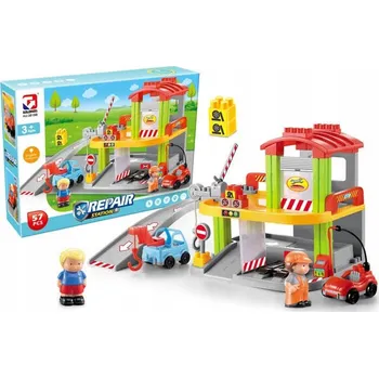 ostatní stavebnice Konstrukční Stavebnice – Opravna vozidel, 57 Ks