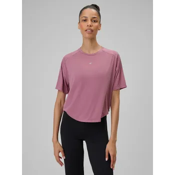 Dámské tričko Tréninkové tričko s krátkým rukávem 4F XL růžové