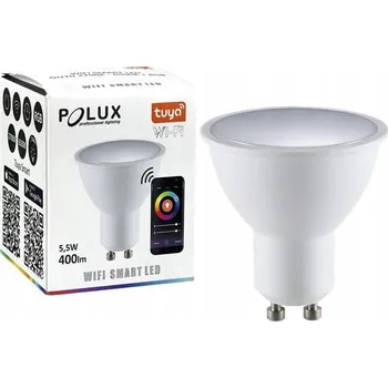 Žárovka LED žárovka Polux GU10 E27 400 lm 5,5 W RGB WiFi