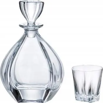 Sklenice BOHEMIA LAGUNA SADA NA WHISKY KARAFA + 6 SKLENIC