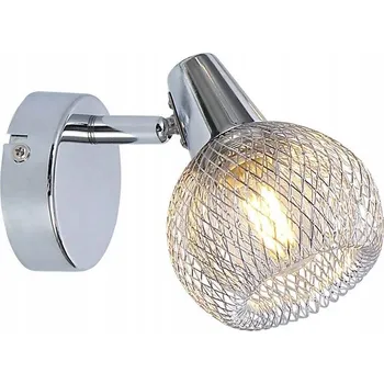 Nástěnné svítidlo Półplafon kulatý Reality 14 x 10 cm stříbrný