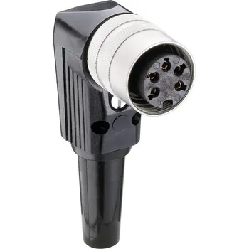 Elektrická zásuvka Lumberg WKV 81 DIN kruhový konektor zásuvka, zahnutá Pólů: 8 stříbrná 1 ks