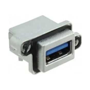 USB hub Konektor USB typ A, řada: MUSBR, počet portů: 1 Port, orientace těla: Pravý úhel, Samice verze USB 3.0, 1.5A, 500 V AC,