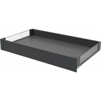 Nábytkové kování Cemux H Box SLIM skleněné bočnice antracit H84/500 mm vnitřní čelní panel