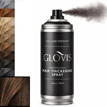 Vlasová regenerace GLOVIS Zahušťovač vlasů Středně Hnědá 100 ml Mikrovlákna pro zahuštění vlasů