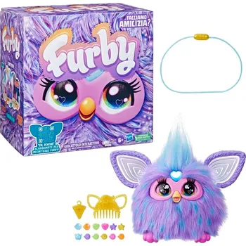 plyšák Interaktivní plyšová hračka Furby, vícebarevná, zvuková, pro holčičky 6+