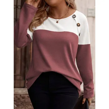 Dámská halenka Shein halenka s dlouhým rukávem střih volná velikost XL