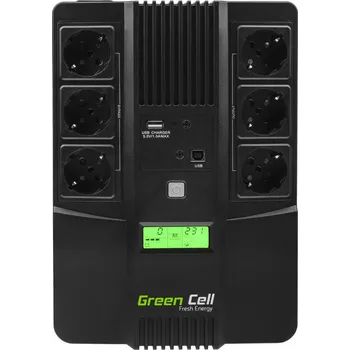 Záložní zdroj Záložní zdroj UPS Green Cell Line-Interactive AiO LCD 800VA 480W