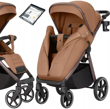 Kočárek Sportovní kočárek Carrello Bravo SL hnědo-béžový hliníkový 10,60 kg