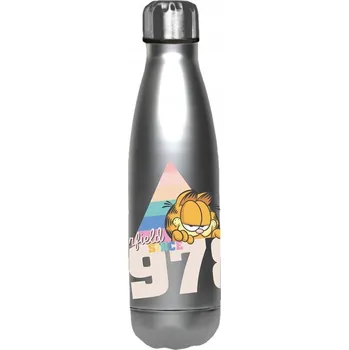 Láhev Termoska kocour Garfield z nerezové oceli , lahev na pití 550 ml, TEPLÁ A STUDENÁ