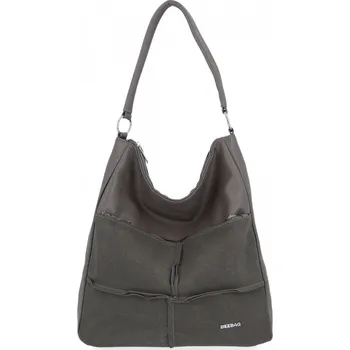 Kabelka BEE BAG shopper kabelka eko kůže semišová šedá