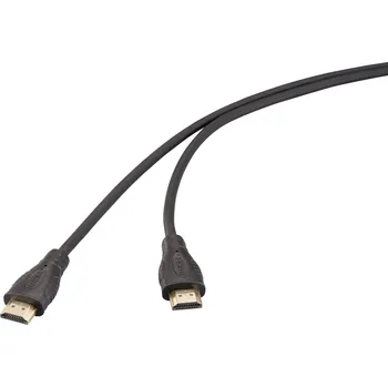 Audio kabel SpeaKa Professional HDMI kabel Zástrčka HDMI-A, Zástrčka HDMI-A 3.00 m černá SP-13660976 pozlacené kontakty HDMI kabel