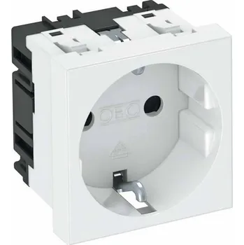 OBO Bettermann 6120008 přístrojová vložka zásuvka (š x v x h) 45 x 45 x 42 mm 1 ks bílá