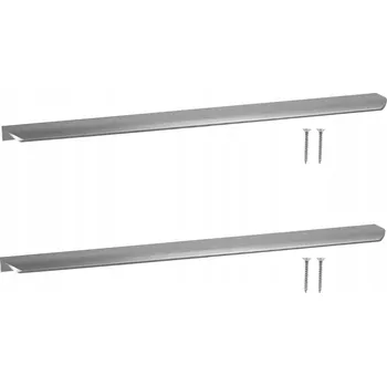 Nábytkové kování Nábytková Úchytka Hranová Moderní Hliníková Stříbrná 500 mm 2 kusy
