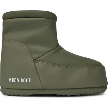 Pánská obuv Kotníkové zimní boty MOON BOOT-ICON LOW NOLACE RUBBER, 002 khaki Zelená 36/38