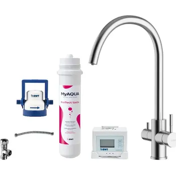 kielle Wimeo - Dřezová baterie včetně filtrace, broušená nerez 10525SFI125