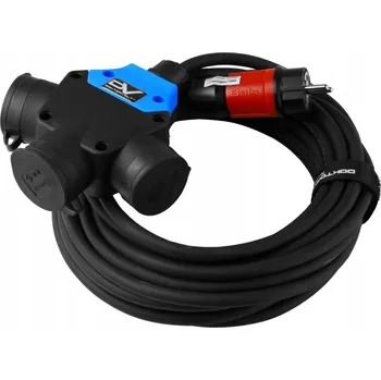 Napájecí kabel Prodlužovací kabel Doktorvolt Prodlužovací Kabel 25 m, 3 ks černý