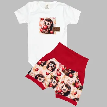 Komplet - Bodyčko a kraťásky Ježeček Velikost: 74