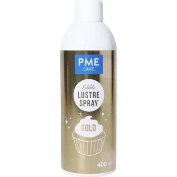 PME Anglie PME Perleťová barva ve spreji Gold (zlatá) 400 ml Bez E171 ▹