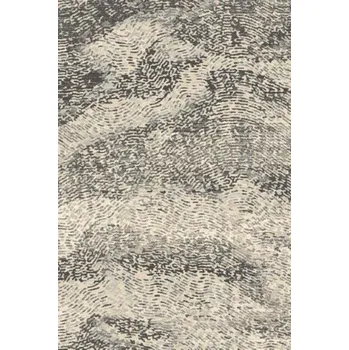 Koberec Kusový koberec vlněný Agnella Tempo Natural Folkin (binding) šedý béžový Rozměr: 100x180 cm