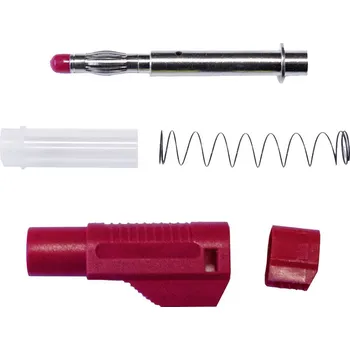 Krokosvorka Mueller Electric BU-32614-2 banánkový konektor, červená