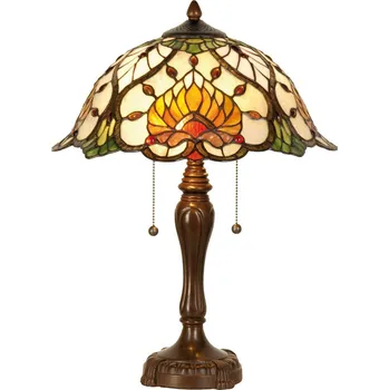 Lampička Stolní lampa Tiffany Yellow Garden - Ø 40*50 cm 2x E27