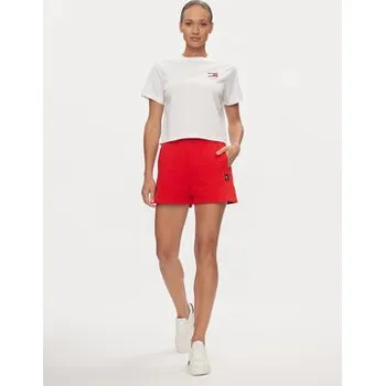 Tommy Jeans Sportovní kraťasy New Cls DW0DW17772 Červená Relaxed Fit 3XL