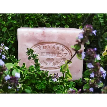 Koupelová kosmetika Přírodní mýdlo Růžový jíl a tymián 50g