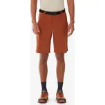 QUECHUA Pánské turistické dlouhé kraťasy MH 500 50 KAŠTANOVÁ|ORANŽOVÁ