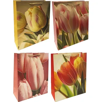 Dárková taška Dárková taška «Tulipány» 26cmx32cm
