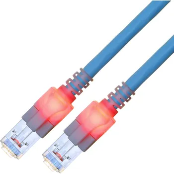 Datový kabel Easylan CS1OBCDCD0250 RJ45 síťové kabely, propojovací kabely CAT 6 S/FTP 25.00 m modrá dvoužilový stíněný, bez halogenů, samozhášecí 1 ks