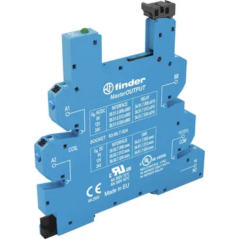 Relé Finder 93.65.7.024 patice pro relé S úchytným třmenem , s LED diodou, S EMV odrušením , Finder řada 34, Finder 34.51, Finder 34.81, 1 ks