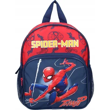 Dětský batoh Batoh předškolní batoh Spider-Man Vadobag pro chlapce, červený