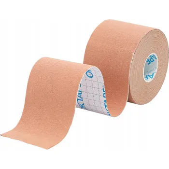 Tejpovací páska OK TAPE Kineziologická Tejpovací Páska Elastická Sportovní Bandáž 5m x 5cm Béžová