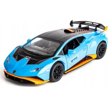 autíčko MSZ LAMBORGHINI HURACAN STO MODRÝ 1/24 (SVĚTLO + ZVUK)